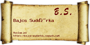 Bajcs Sudárka névjegykártya